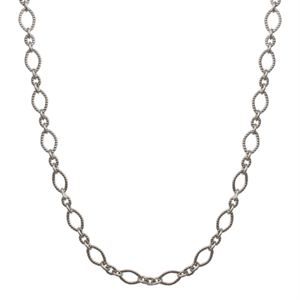 Alternating Textured Link Silver