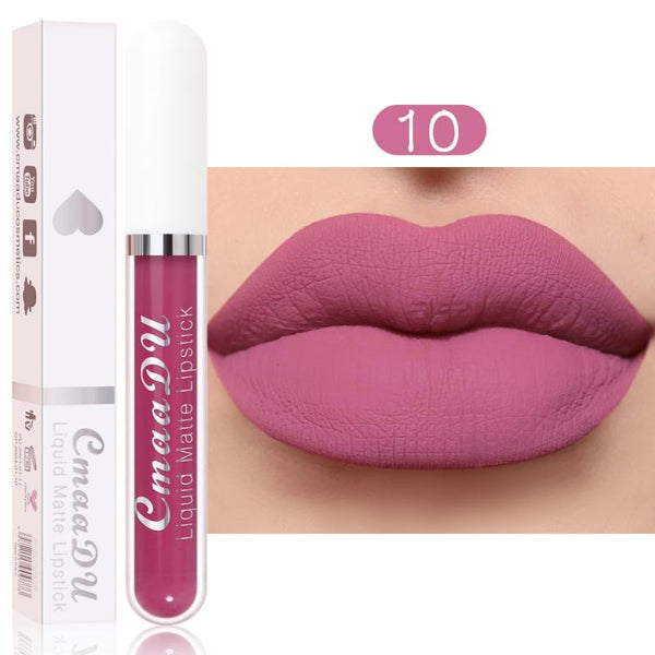 1Pcs Matte Velvet Lipstick Lip Glaze Waterproof