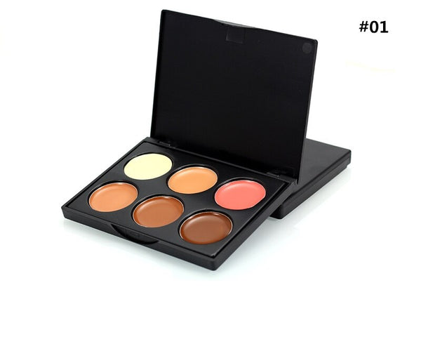 Concealer Palette Makeup 6 Colors Cream Base