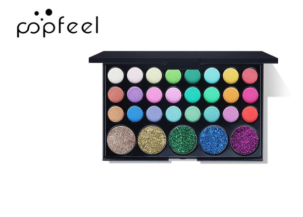 POPFEEL Glitter Eyeshadow Galaxy Palette