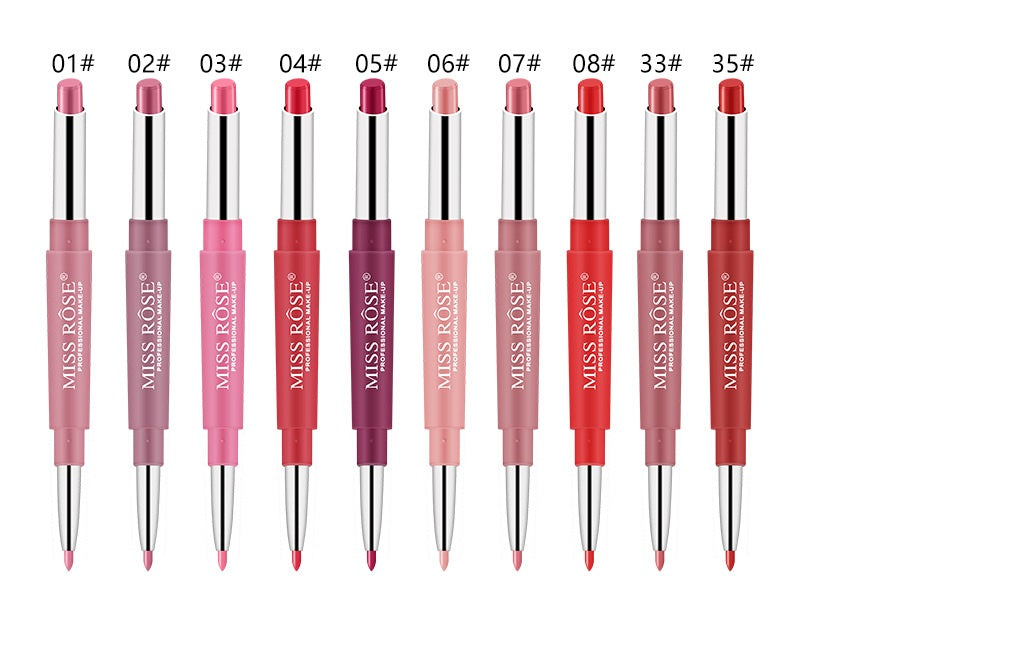 10 pcs Double-end Lipsticks makeup Lasting Lipliner