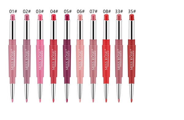 10 pcs Double-end Lipsticks makeup Lasting Lipliner