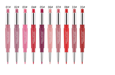 10 pcs Double-end Lipsticks makeup Lasting Lipliner