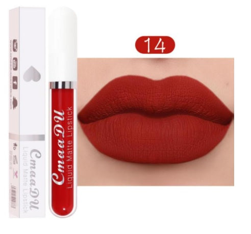 1Pcs Matte Velvet Lipstick Lip Glaze Waterproof