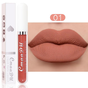 1Pcs Matte Velvet Lipstick Lip Glaze Waterproof