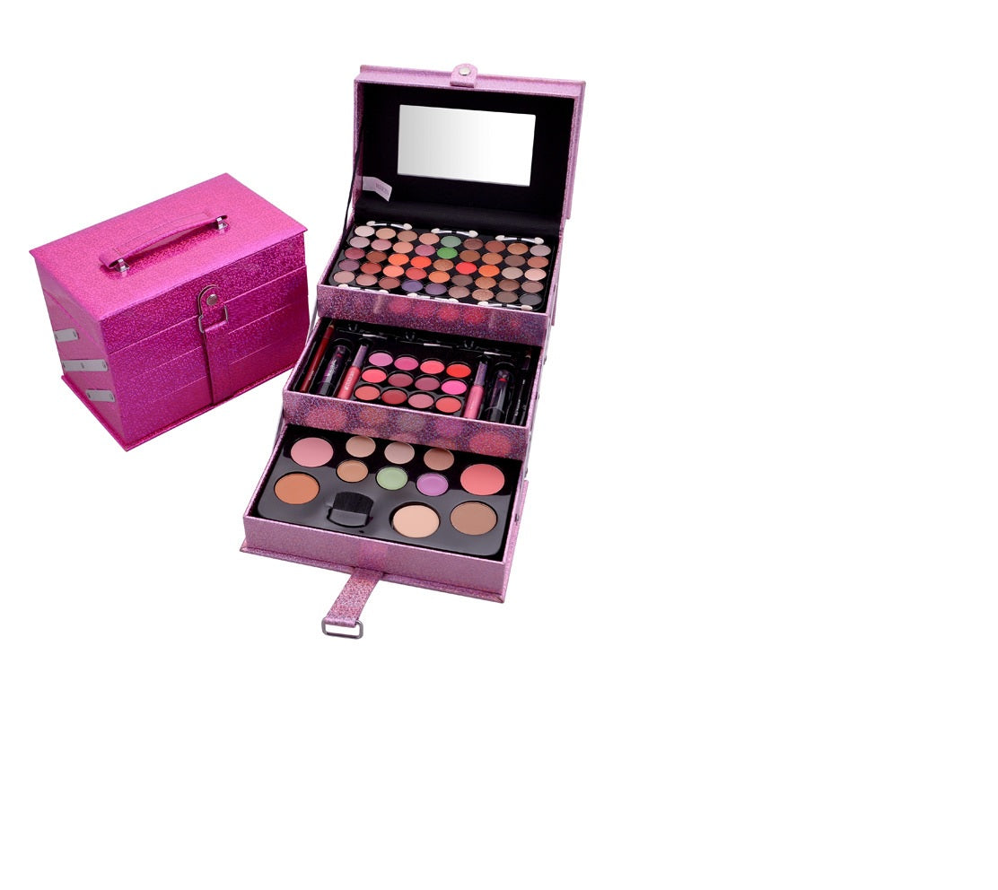 Professional Makeup Set 3 Layers Suitcase Kit