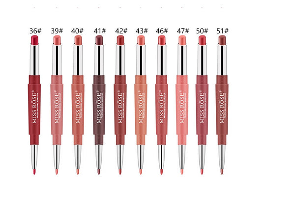 10 pcs Double-end Lipsticks makeup Lasting Lipliner