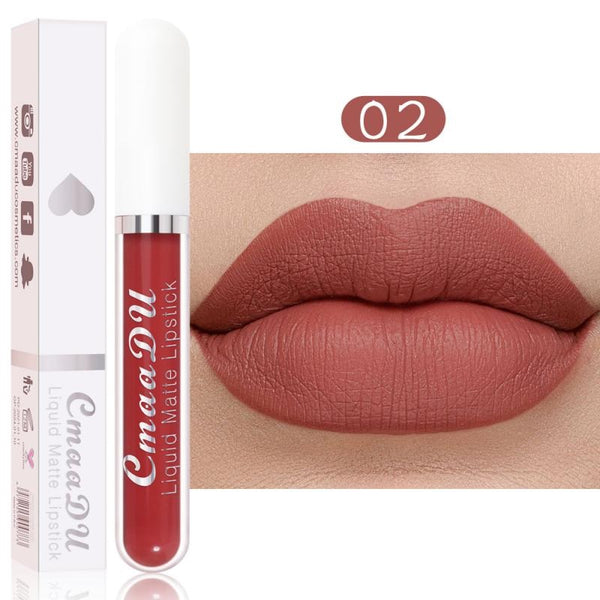 1Pcs Matte Velvet Lipstick Lip Glaze Waterproof