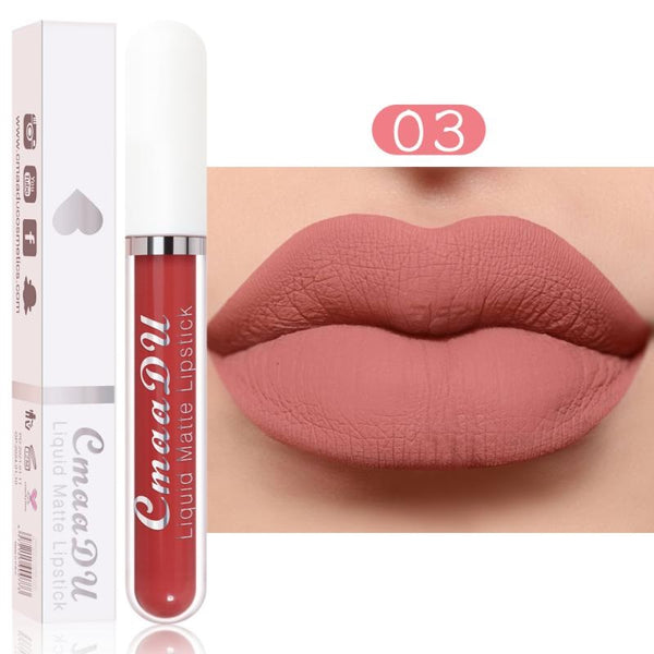 1Pcs Matte Velvet Lipstick Lip Glaze Waterproof