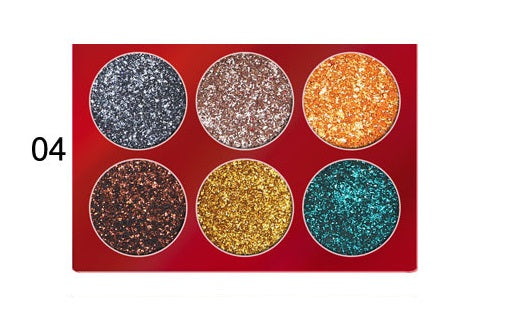 Diamond Sequins Glitter Metallic Eyeshadow Palette