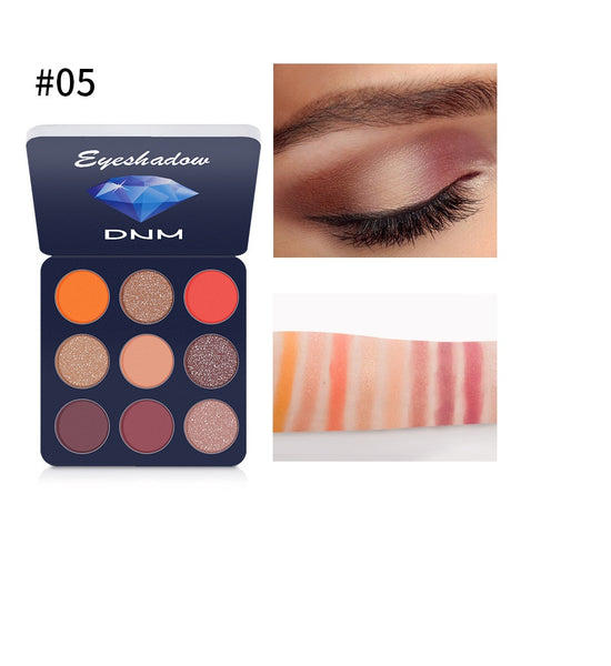 9 color Professional Matte Eyeshadow Pallete Natural