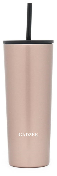 GADZEE Insulated Tumbler Cup with Straw Lid and Flip Lid 20 oz.