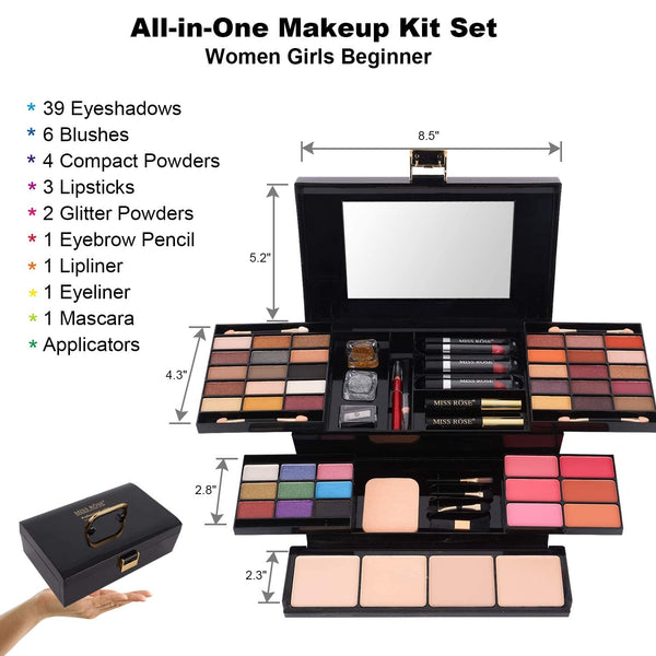 58 Colors Professional Makeup Kit All in One For Beginners