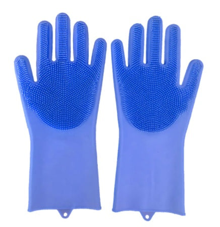 magic silicon washing gloves