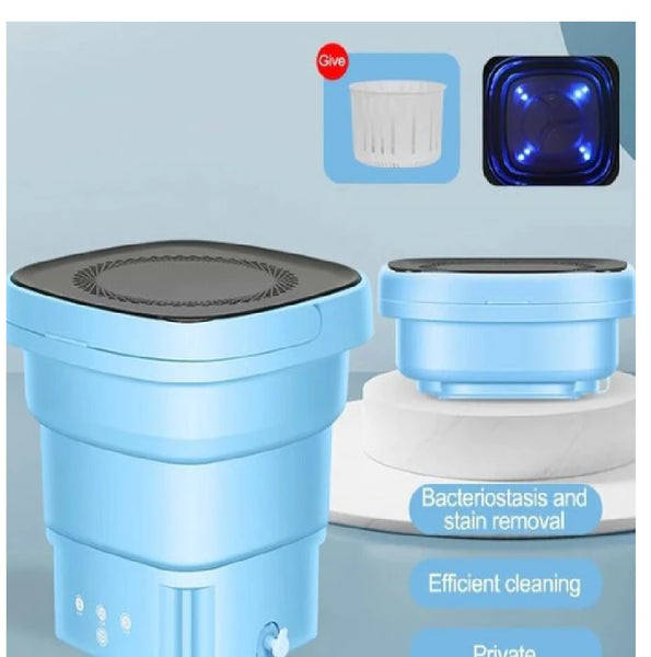 Portable Folding Washing Machine With Drain Bucket for Clothes