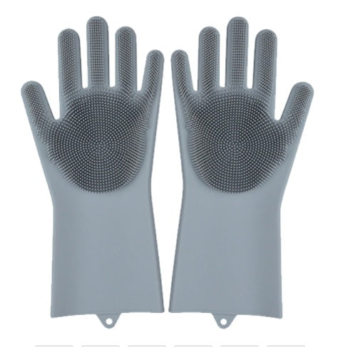 magic silicon washing gloves