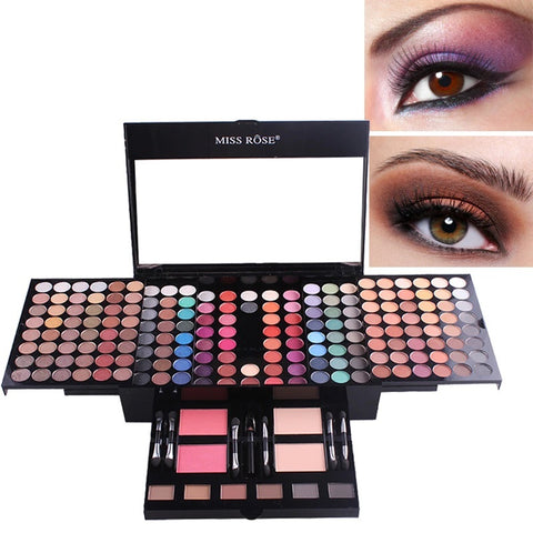 Professional 180 Color Eyeshadow Blush Cosmetic Set