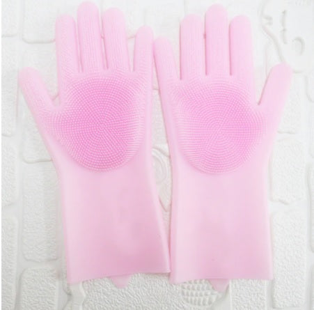 magic silicon washing gloves