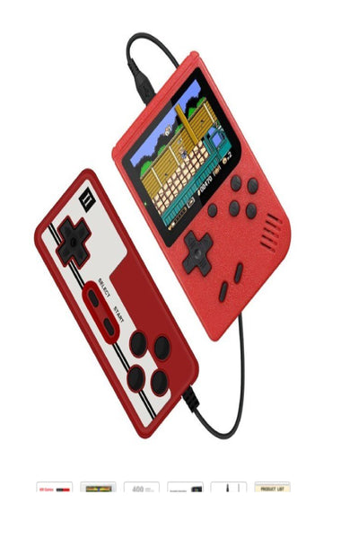 Retro Portable Mini Handheld Video Game Console 8-Bit 3.0 Inch Color LCD Color Game Player Built-in 400 games