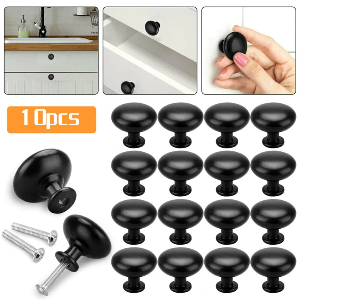 10Pcs Round Cabinet Knobs