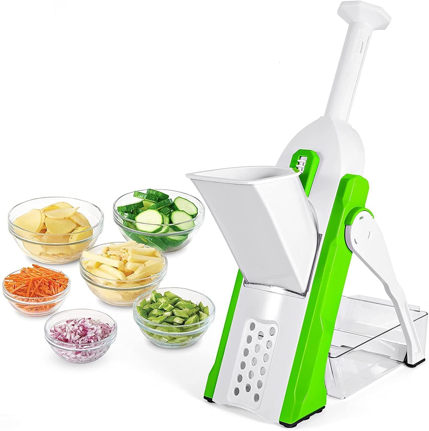 Safe Mandoline Slicer for Kitchen Adjustable Vegetable Cutter Julienne Cutter